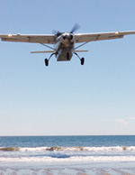 tambor airport ocean landing
